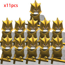 (Stytle 11)MOC Creative Medieval Game Valley Kinghts Ailin Guard Figures Warrior Armored Soldiers Army Weapons Helmet Blocks Bricks Toys