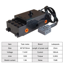 (Train motor)For Power Functions Technic Parts Motor Kit Servo Motors Lithium Battery Box 2.4G Remote Control Receiver for Legoeds
