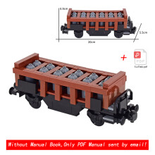 (Train Set 05)MOC City Creative Idea Train Base Wheel Carriage Building Blocks Bricks Assembled DIY Toys for Kids Christmas giftS