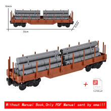 (Train Set 06)MOC City Creative Idea Train Base Wheel Carriage Building Blocks Bricks Assembled DIY Toys for Kids Christmas giftS
