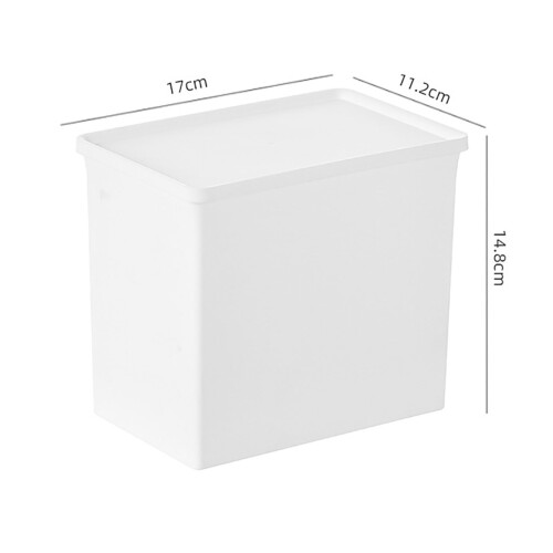 Plastic Storage Bins with Lids Large Capacity Stackable Cabinet Organiser 20L 1
