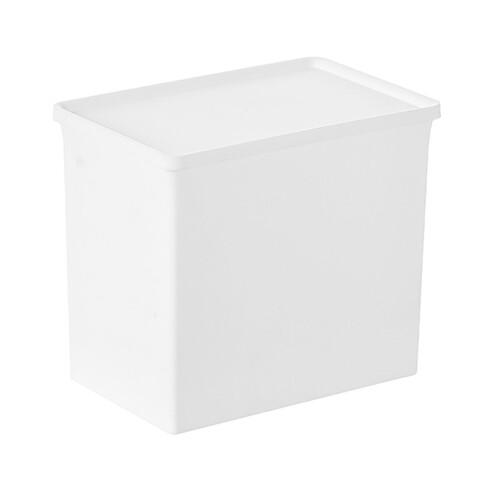 Plastic Storage Bins with Lids Large Capacity Stackable Cabinet Organiser 20L 2