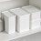 Plastic Storage Bins with Lids Large Capacity Stackable Cabinet Organiser 20L 8