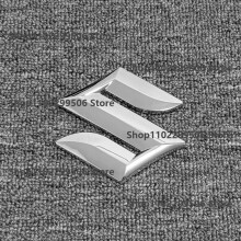 (silber, 120 mm) ABS-Kühlergrill-Emblem-Aufkleber für Suzuki Swift SX4 Jimny S-CR