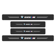 (E) 4-teiliges Set BMW M Performance Einstiegsleisten-Schutzfolie aus Carbonfaser für BMW