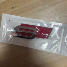 (silberrot) für Audi S-Line 3D ABS Auto Styling Quattro Emblem Karosserie Heckklappendekoration Aufk