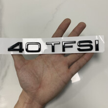 (40TFSI 1p) AUDI A4 2013–2024 4-Ring-Logo ABS Schwarz Direkt abgedecktes Emblem Motorhaube Frontgril