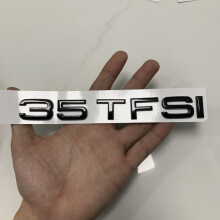 (35TFSI 1p) AUDI A4 2013–2024 4-Ring-Logo ABS Schwarz Direkt abgedecktes Emblem Motorhaube Frontgril