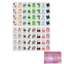 Game Blocks Mahjong Sets Cartoon and Women Accessory Pattern Party Gift