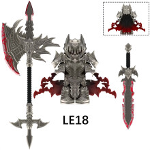 (Le18)Le18-20 Limitierte Dark Knight Minifiguren | Gotische Rüstung, blutige Waffen, Bausteine | S