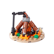 (B3-70-1)MOC Notice Board Building Blocks Bee Farm Fountain Bonfire Stove Medieval Town Street View Water Wall Bridge Road Sign Brick Toy