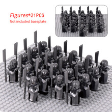 -348pcs/lot The Elves Soldier Orcs Army Figures LOTR Armor Guard Warrior Archer Medieval Knights Building Blocks Bricks toys gifts