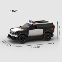 (M10430 no box)MOC Explorer Police Vehicle Racing Sports City Speed Car Racer SUV Building Blocks Brick Off Road Kid Toys Boys Gift