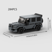 (M10339 no box)MOC Explorer Police Vehicle Racing Sports City Speed Car Racer SUV Building Blocks Brick Off Road Kid Toys Boys Gift