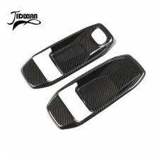 (schwarze Carbon-Abdeckung für 2 Türen) Türgriffmulden-Dekorabdeckung für Jeep Wrangler JL und Gladi