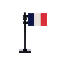 (B4-14-2)MOC City Street View Printing Building Block Food Passport Express Box Euro National Flags Printed Tiles Bricks Toy