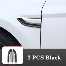 (2 Stück schwarze, ohne Logo) Auto-Tür-Kotflügel-Seitenschweller-Embleme, Karosserieaufkleber für Je