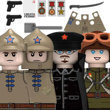 (grün)MOC WW2 Deutsche Wintersoldaten Figuren Bausteine Offizier US Infanterie Britische Armee Waf