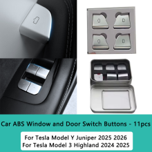 (G)Model Y Juniper 2025 Türöffner-Knopf-Aufkleber für Tesla Model 3 Highland Türgriff-Knopf-Schutz