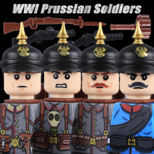 (Lime)MOC WW2 Deutsche Wintersoldaten Figuren Bausteine Offizier US Infanterie Britische Armee Waf