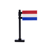 (B4-15-1)MOC City Street View Printing Building Block Food Passport Express Box Euro National Flags Printed Tiles Bricks Toy
