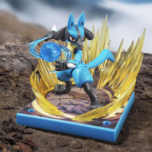 (Lucario)Building Block Figure Nidoking Charizard Figurine Movable Model Collection Toys Desktop Dec