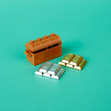 (B9-39-2-1SET) MOC Personaje Escena Bloques de construcción Accesorios Cajas fuertes del tesoro Mine