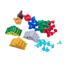(B9-49-1-1SET) MOC Figurenszene Bausteine Zubehör Schatztruhen Gold- und Silbererze Di