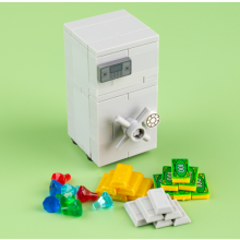 (B13-36-1 B9-30-2) MOC Personaje Escena Bloques de construcción Accesorios Cajas fuertes del tesoro