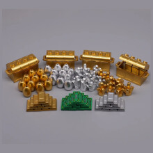 (222-224 216-219 207)MOC Character Scene Building Blocks Accessories Treasure Safes Gold And Ailver