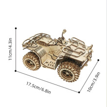 (MW-305)OUZEY 27 Set 3D Wooden Car Puzzle Collection, DIY Assembly Model Kits for All Ages Cool Desk