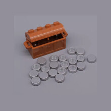 (EA220 EA382-B)MOC Character Scene Building Blocks Accessories Treasure Safes Gold And Ailver Ores D