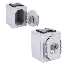 (B23-3-1-1SET)MOC Character Scene Building Blocks Accessories Treasure Safes Gold And Ailver Ores Di