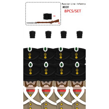 (8PCS-N020)Napoleonic Wars Soldiers Figures Building Blocks French Dragoon Grenadier Prussian Army B