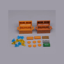 (09 10 216 217 207)MOC Character Scene Building Blocks Accessories Treasure Safes Gold And Ailver Or