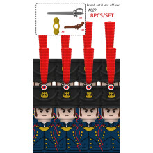 (8PCS-N029) Napoleonische Kriege Soldatenfiguren Bausteine Französischer Dragoner Grenadier Preußi