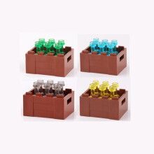 (EA038-041 EA214)MOC Character Scene Building Blocks Accessories Treasure Safes Gold And Ailver Ores