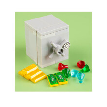 (B9-29 B9-30-1)MOC Character Scene Building Blocks Accessories Treasure Safes Gold And Ailver Ores D