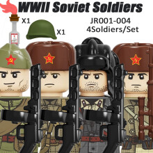 (NAVY)MOC WW2 Deutsche Wintersoldaten Figuren Bausteine Offizier US Infanterie Britische Armee Waf