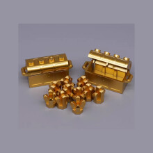 (EA222-A EA218)MOC Character Scene Building Blocks Accessories Treasure Safes Gold And Ailver Ores D