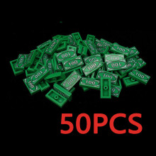 (EA207-50PCS 13g)MOC Character Scene Building Blocks Accessories Treasure Safes Gold And Ailver Ores