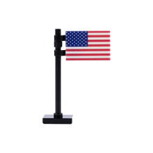 (B4-15-3)MOC City Street View Printing Building Block Food Passport Express Box Euro National Flags Printed Tiles Bricks Toy