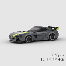 (10594 no box)MOC Speed Car Racing SUV Pickup GT500 G63 R8 RX7 Vehicle model Building Block Super Race brick Toy City Technical rally sport