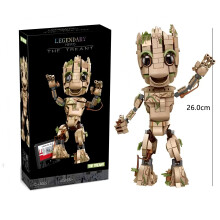 (JM76217-1, ohne Verpackung) Bausteine Iron Man, Spider-Man, Groot, Rocket Raccoo – Spielzeug, Ges