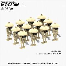 (MOC2006-I) MOOXI Komplettes Space Wars Droiden-Spinnenroboter-Wächter-Bausteinset für Erwachsene (M