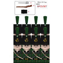 (8PCS-N003)Napoleonic Wars Soldiers Figures Building Blocks French Dragoon Grenadier Prussian Army B