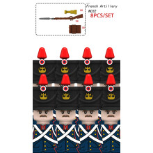 (8PCS-N032)Napoleonic Wars Soldiers Figures Building Blocks French Dragoon Grenadier Prussian Army B