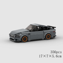 (10593 no box)MOC Speed Car Racing SUV Pickup GT500 G63 R8 RX7 Vehicle model Building Block Super Race brick Toy City Technical rally sport