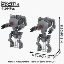 (MOC2244)MOOXI Most Complete Space Wars Droid Spider Bot Sentry Adult Building Block Set MOC Brick Model Kit DIY Diorama Toy For Boy Gift