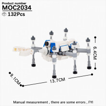 (MOC2034)MOOXI Most Complete Space Wars Droid Spider Bot Sentry Adult Building Block Set MOC Brick Model Kit DIY Diorama Toy For Boy Gift